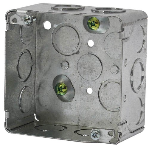 CAJA CUADRADA EMT 4PULGx 4PULG DOBLE FONDO UL 1/2''