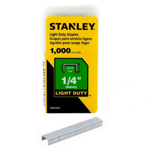 GRAPA USO LIVIANO STANLEY  6,3mm (1/4") TRA-204T