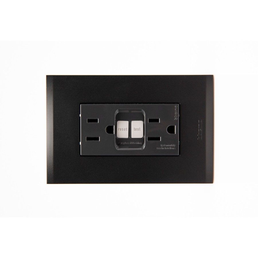 TOMA DUPLEX NOBILE NEGRO GFCI AUTOTEST AF6028