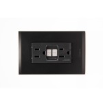 TOMA DUPLEX NOBILE NEGRO GFCI AUTOTEST AF6028