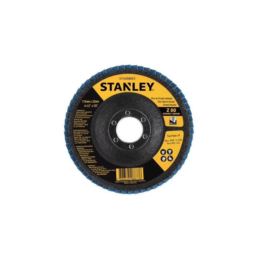 DISCO FLAP 4,1/2"  STANLEY  #80   STA4080FZ