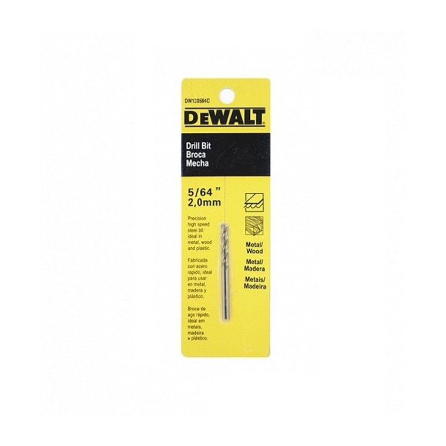 BROCA METAL  1,9mm (5/64") DEWALT DW130564C