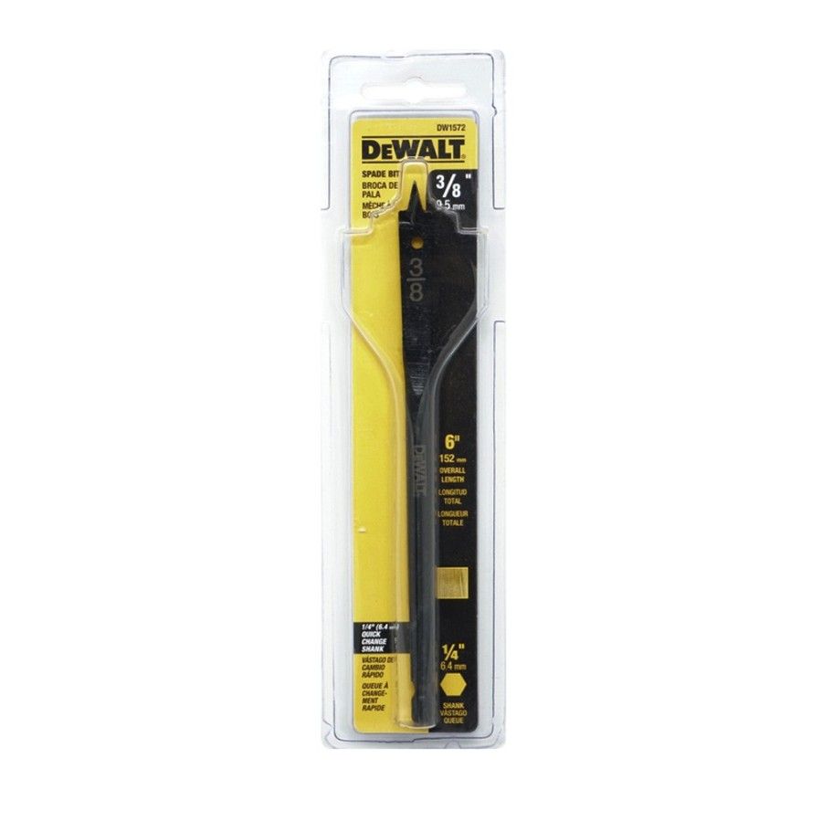BROCA PALETA 9,5mm (3/8")x 6" DEWALT DW1572Y