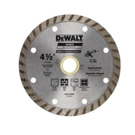 DISCO CORTE DIAMANTE TURBO  4,1/2" DEWALT DW47450HP
