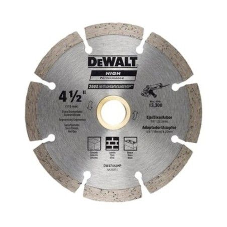 DISCO DIAMANTADO  4,1/2" SEGMENTADO DEWALT DW47452HP