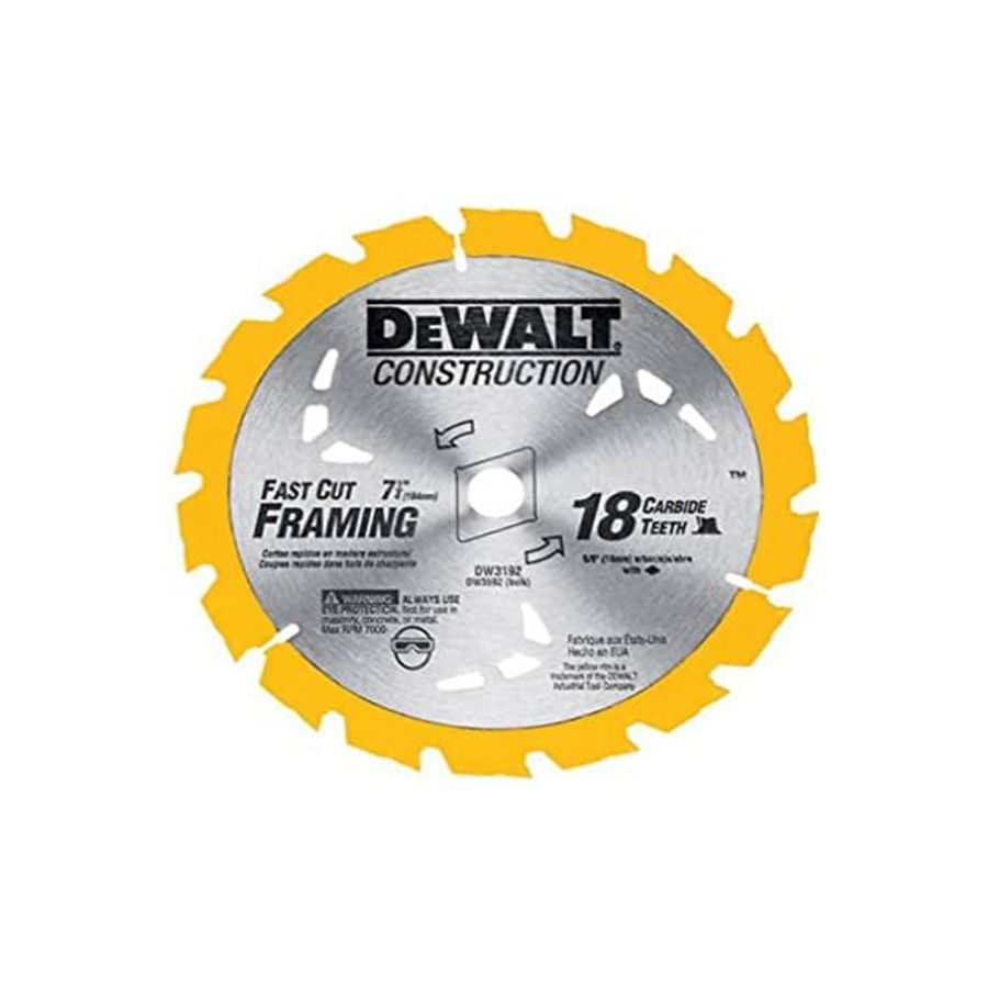 DISCO SIERRA  7,1/4"  18d CTE MADERA DEWALT DW3192