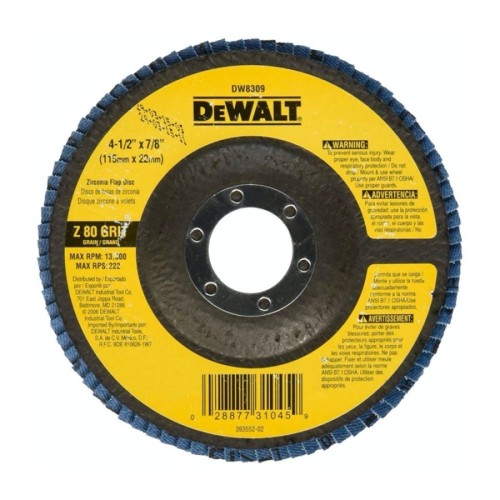 DISCO FLAP 4,1/2" # 80 DEWALT DW8309
