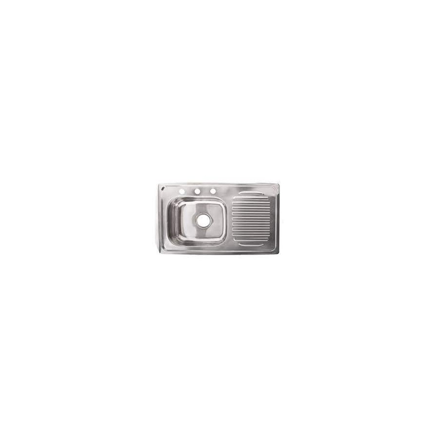 FREGAD INOX SOBRE 100x 50 IZQ FERMETAL FRE-16