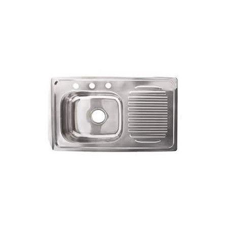 FREGAD INOX SOBRE 100x 50 IZQ FERMETAL FRE-16