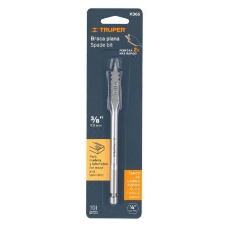 BROCA PALETA  9,5mm (3/8Pulg)x 6Pulg -TRUPER-11366