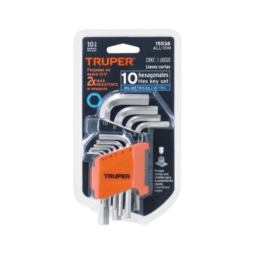JGO LLAVES ALLEN 10pz MM 15536 TRUPER