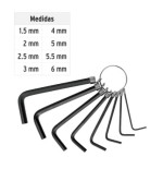 JGO LLAVES ALLEN  8pz 21851 MM ALL-P8M PRETUL