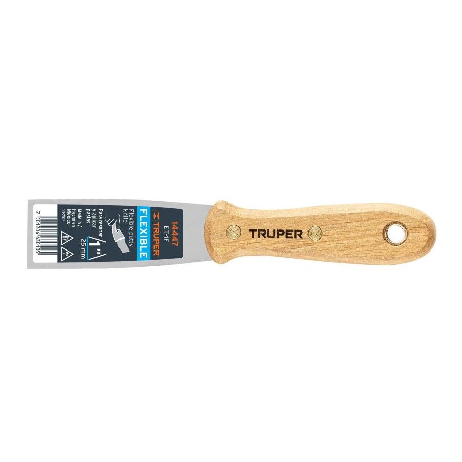 ESPATULA ACERO FLEX  25mm (1Pulg) TRUPER ET-1F 14447