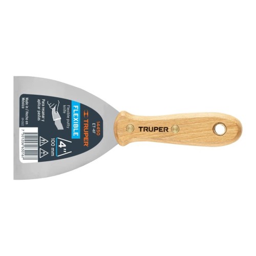 ESPATULA ACERO FLEX 100mm (4Pulg) 14450 TRUPER ET-4F