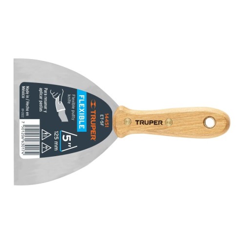 ESPATULA ACERO FLEX 125mm (5Pulg) 14451 TRUPER ET-5F