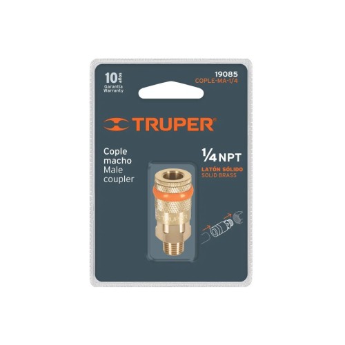 ACOPLE RAP M MANG 1/4Pulg NPT TRUPER 19085