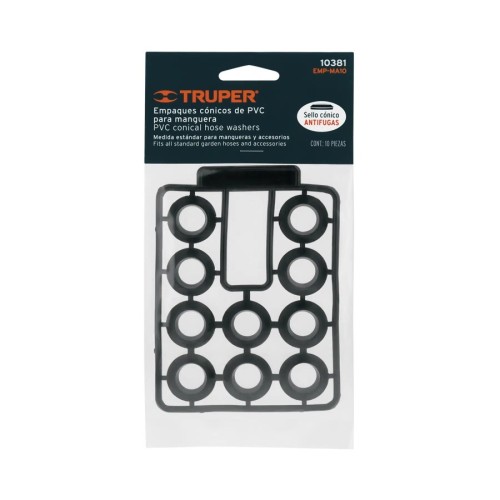 JGO EMPAQUES MANGUERA TRUPER No 10381-PAQUETE-10pz