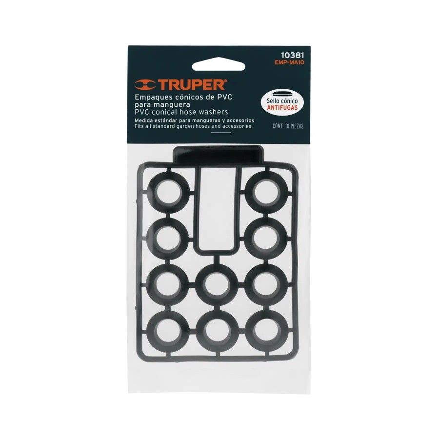 JGO EMPAQUES MANGUERA TRUPER No 10381-PAQUETE-10pz