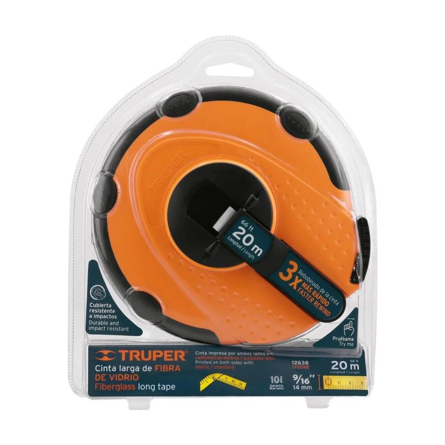 CINTA METRICA 20mt TRUPER 12638 TOPOGRAFO