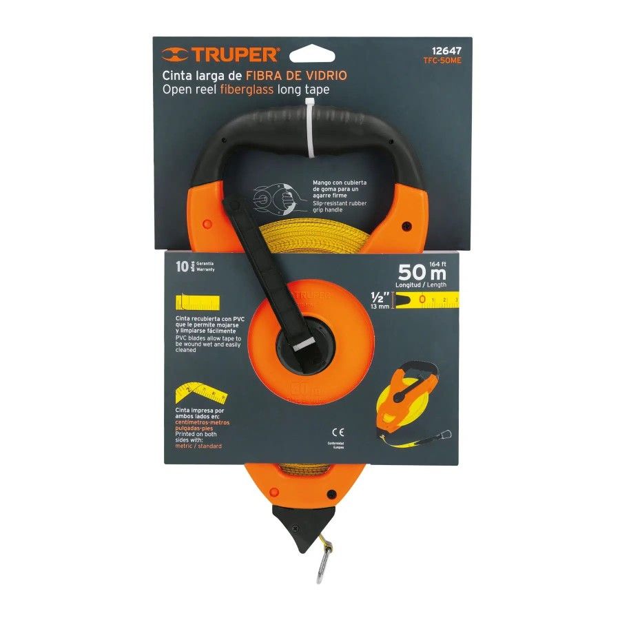 CINTA METRICA 50mt TIPO CRUCETA TRUPER 12647 TOPOGRAFO