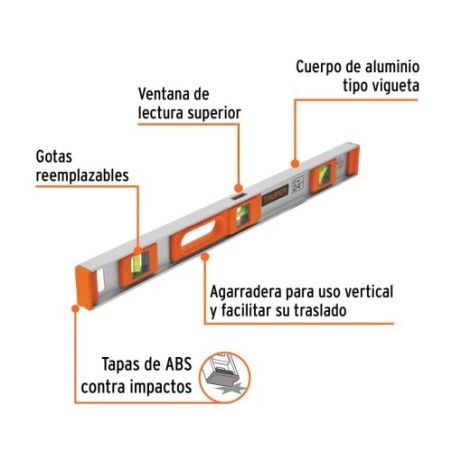 NIVEL PLAST/ALUM 24Pulg TRUPER NP-24 17036
