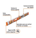NIVEL PLAST/ALUM 24Pulg TRUPER NP-24 17036
