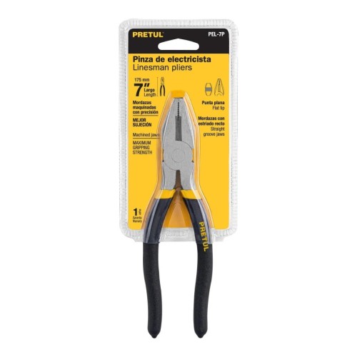 ALICATE ELECTRICISTA 7" PRETUL 22603 PEL7P