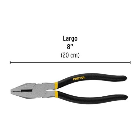 ALICATE ELECTRICISTA 8Pulg PRETUL 22609 PEL-8P