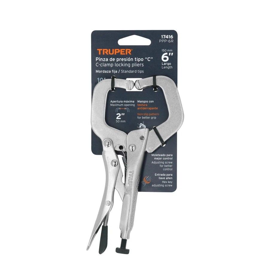 ALICATE C/MORDAZA FIJA 6Pulg 17416 TRUPER PPP-6R