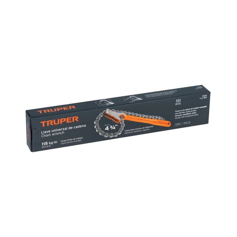 LLAVE CADENA UNIVERSAL FILTRO TRUPER 15515