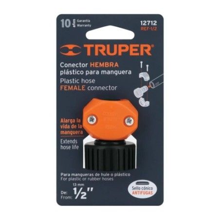 ACOPLE H MANG 1/2Pulg PLAST 12712 TRUPER
