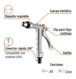 PISTOLA JARDIN METAL GRADUABLE 17482 TRUPER
