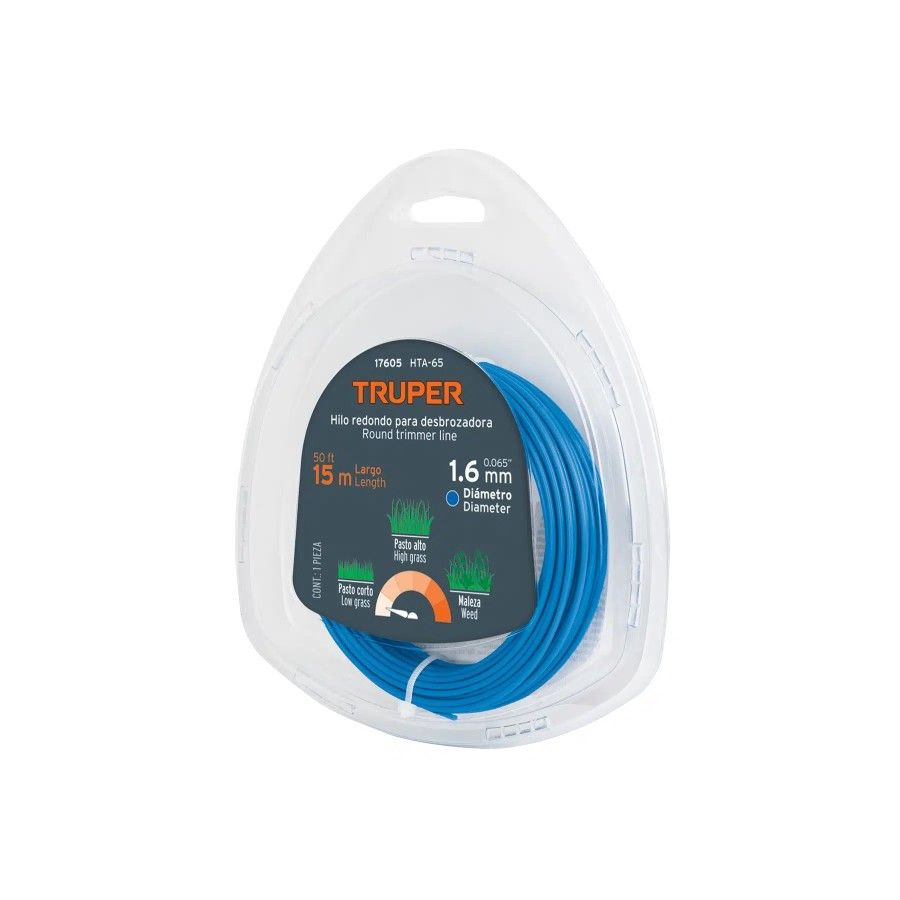 CUERDA ORILLADORA 1,65mm 17605 TRUPER 15m HTA-65