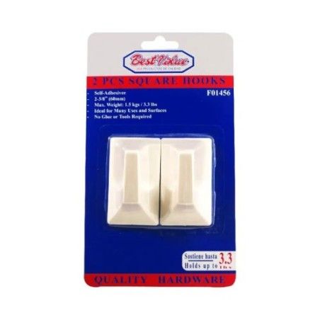 GANCHO ADHESIVO 2pz F01456 BEST VALUE