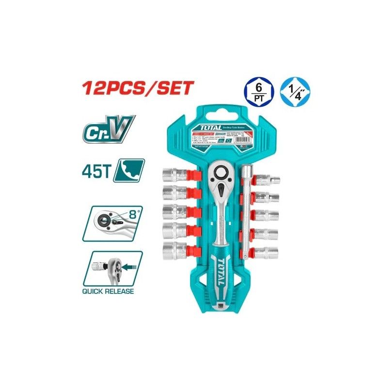 JGO CUBOS 1/4pulg  5-14mm TOTAL 12pz THT14114126