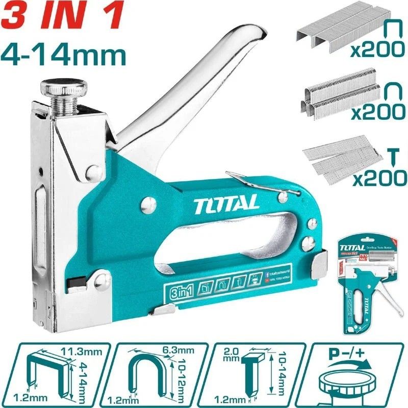 ENGRAPADORA TOTAL+CLAVADORA+PISTOLA TOTAL THT31143