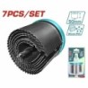 JGO BROCAS SIERRA -PVC-MADERA-  7pz TOTAL TACSH3071