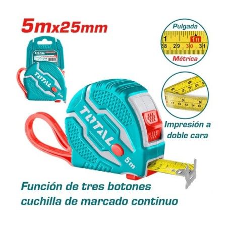 CINTA METRICA  5mt TOTAL TMT126052