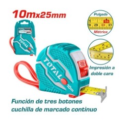 CINTA METRICA 10mt TOTAL TMT126101