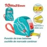 CINTA METRICA 10mt TOTAL TMT126101