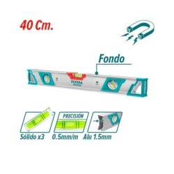 NIVEL ALUM MAGNET 16pulg TOTAL TMT24086M 40cm