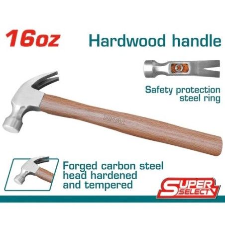 MARTILLO MADERA TOTAL 16oz THTW7316