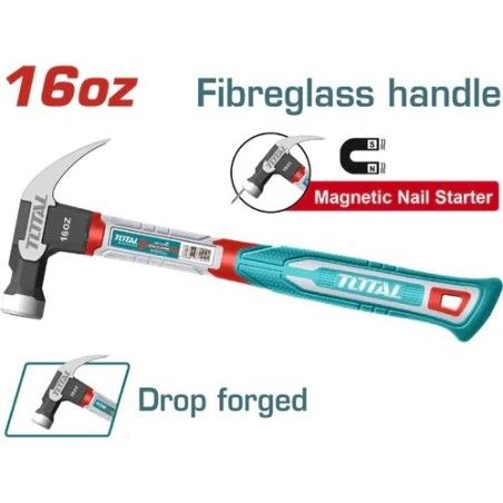 MARTILLO FIBRA TOTAL 16oz THCH61016