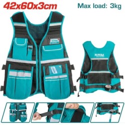 CHALECO PORTA HERRAMIENTA TOTAL AJUSTABLE TTVT1601