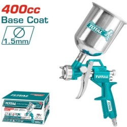 PISTOLA PINTAR GRAVEDAD TOTAL TAT10401 1.5MM 400CC ALUINIO