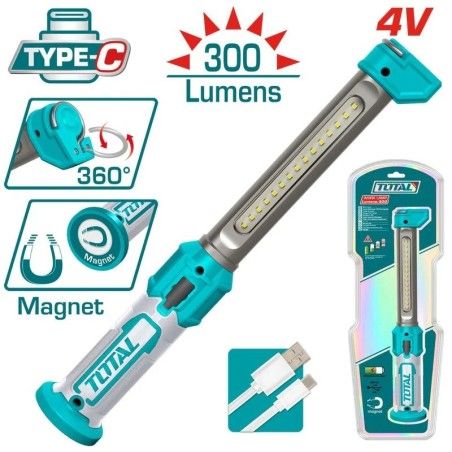 LINTERNA TOTAL RECARGABLE 4V TWLI043006