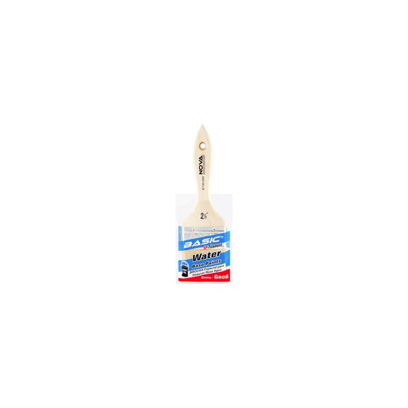BROCHA BASIC PINTURA AGUA 63mm (2,1/2pulg) NOVA B1100-25W