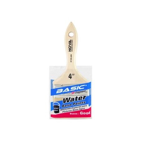BROCHA BASIC PINTURA AGUA 100mm (4pulg) NOVA B1100-40W