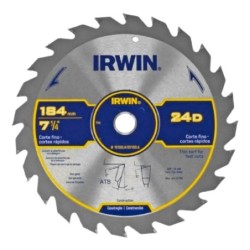 DISCO SIERRA  7,1/4 pulg  24d CTE MADERA  IRWIN  15130LA