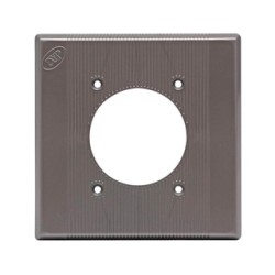 PLACA CUADRADA EAGLE 327P P/TOMA 30, 50amp PLAS